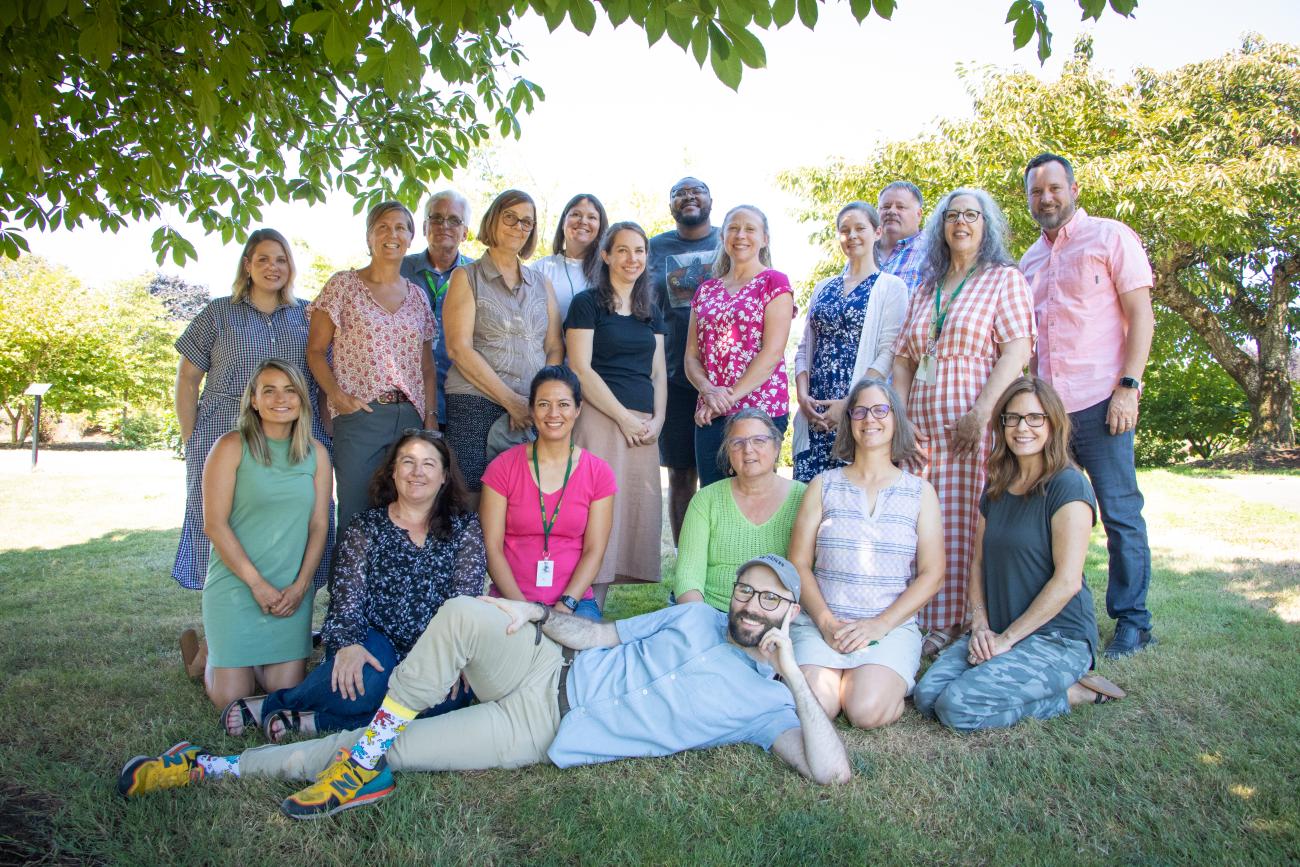 Group photo of Outreach Staff outside